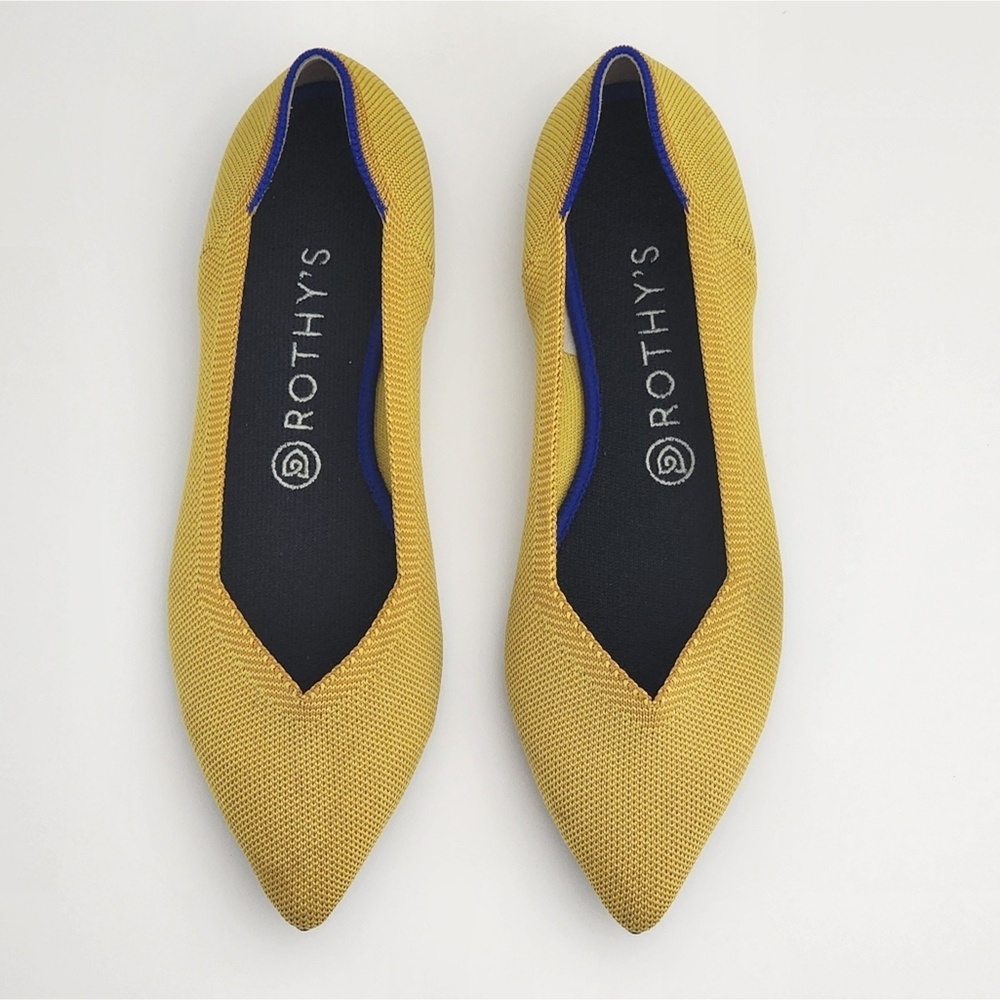 Rothys The Point Flat in Yellow Womans Size W10